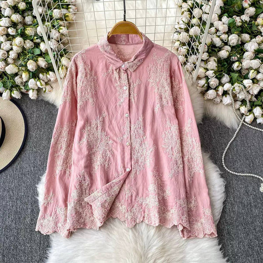 Celeste Bloom Embroidered Shirt