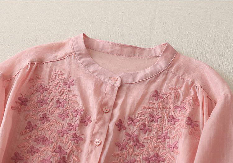 Pure Cotton Shirt With Beautiful Embroidered