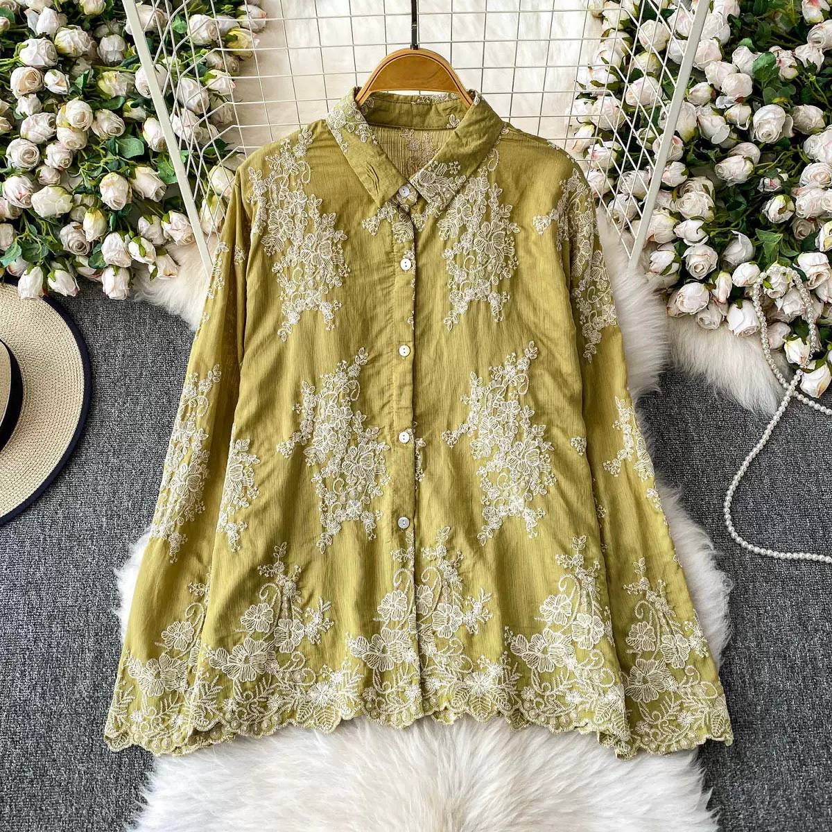 Celeste Bloom Embroidered Shirt