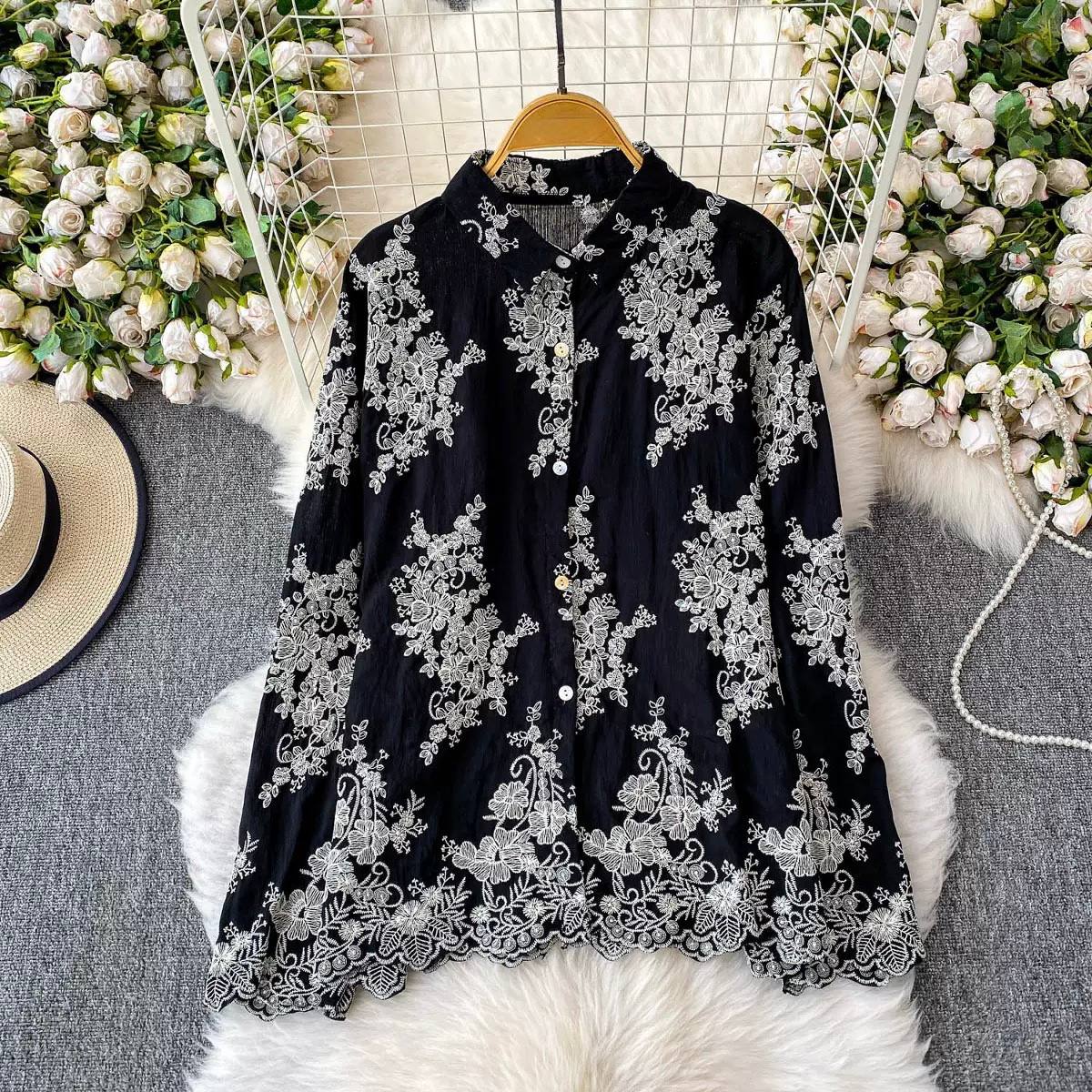 Celeste Bloom Embroidered Shirt