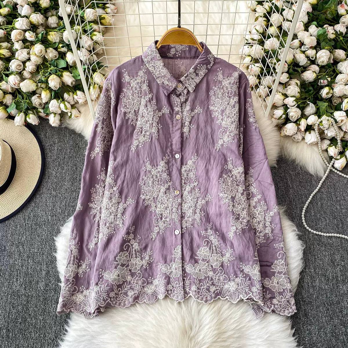Celeste Bloom Embroidered Shirt