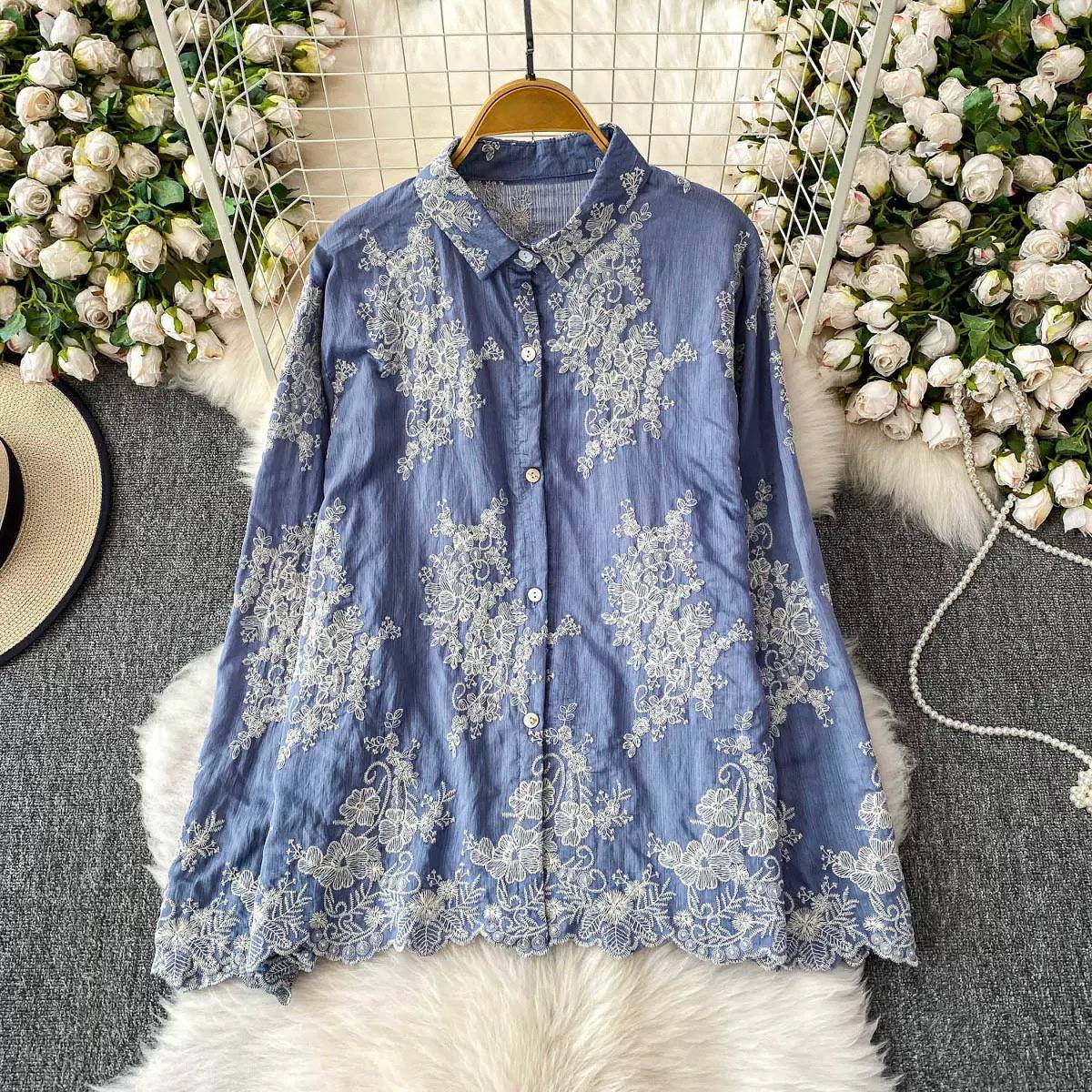 Celeste Bloom Embroidered Shirt